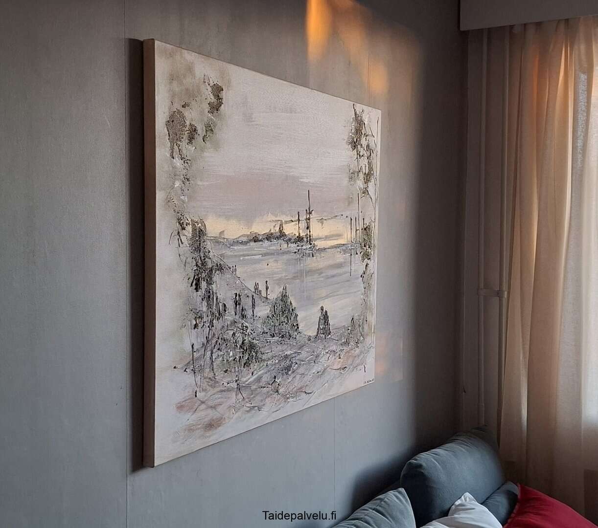 Taidetta olohuoneeseen 7 Virpi Mäkinen Kevätiltana kerran kohdekuva 2
